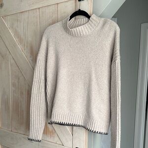 Jolie Cream Turtleneck Sweater